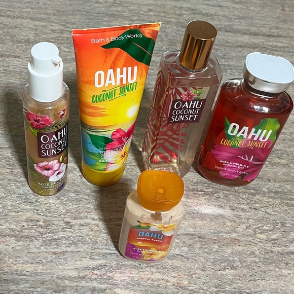 Bath & Body Works Oahu Coconut Sunset Body Wash, mist, cream,,New Products : American Fashion Style Bags On Sale